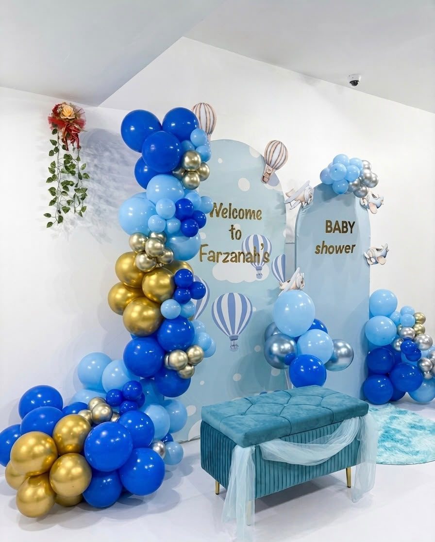 Custom event backdrop designed and built by LinkNow Events Co. — design 5