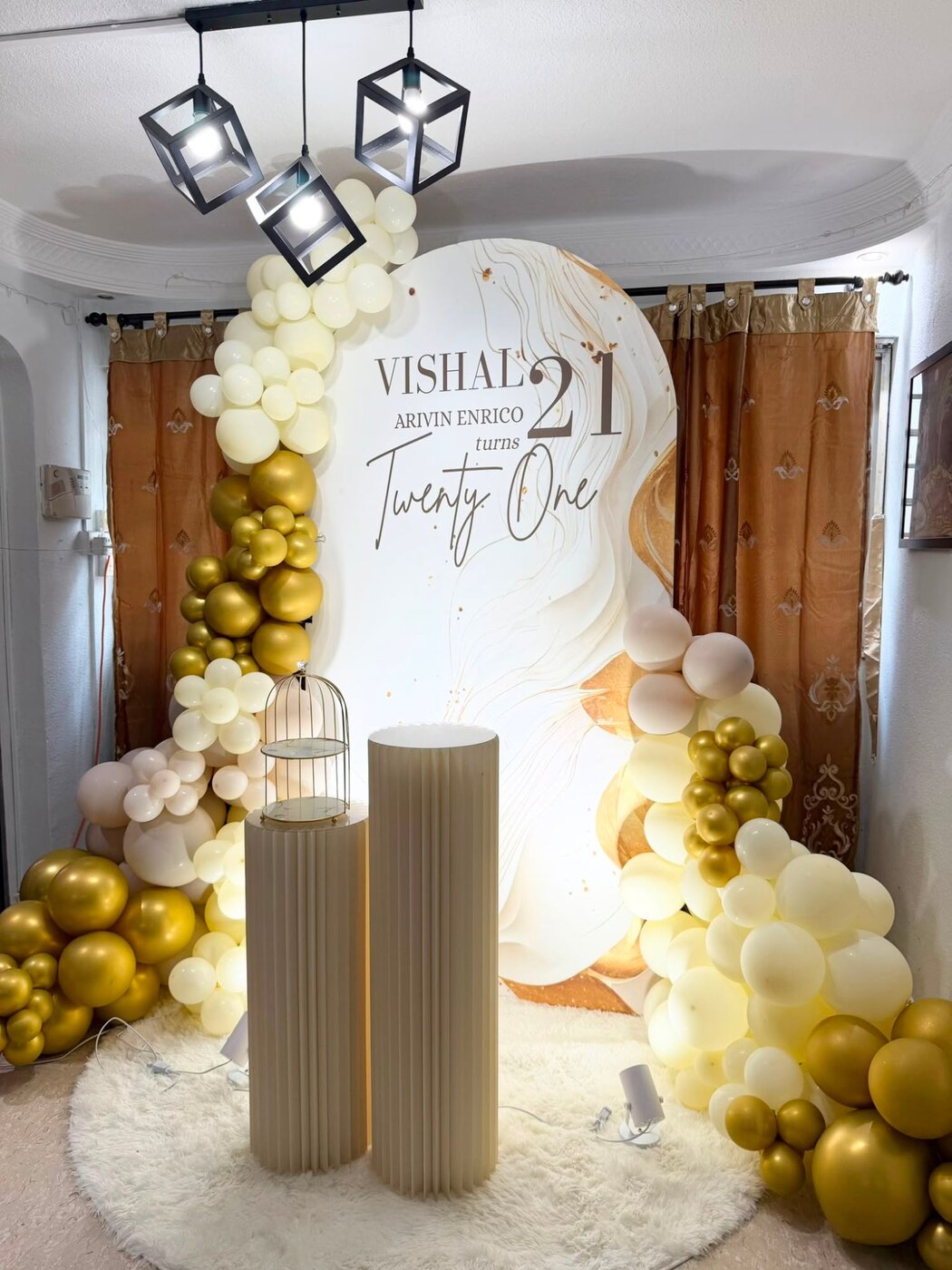 Custom event backdrop designed and built by LinkNow Events Co. — design 15
