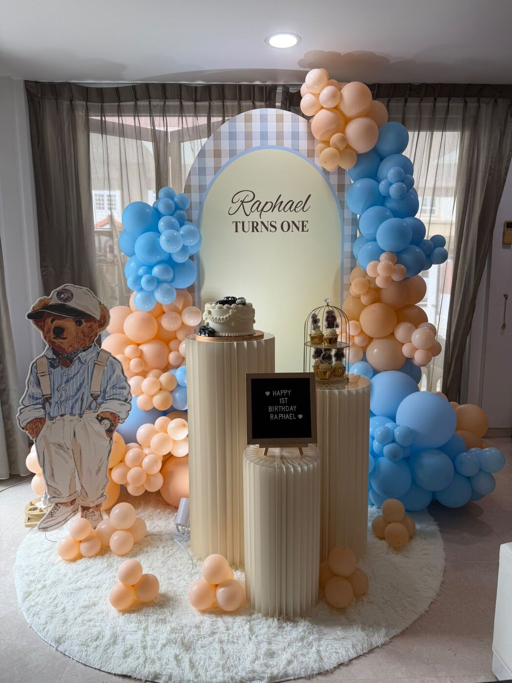 Custom event backdrop designed and built by LinkNow Events Co. — design 17