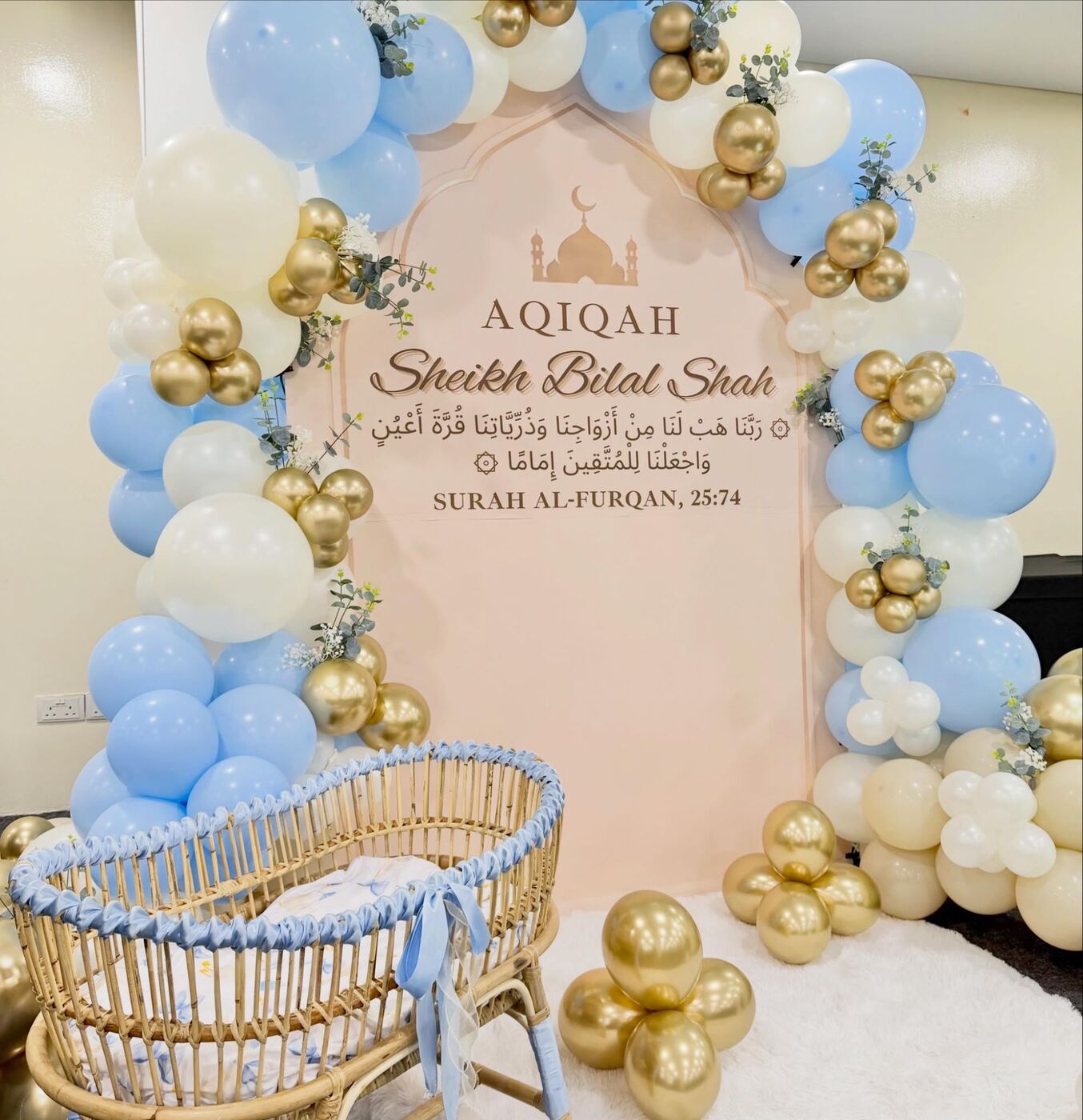 Custom event backdrop designed and built by LinkNow Events Co. — design 19